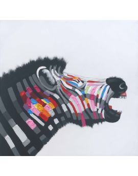 Color-Striped Zebra Head