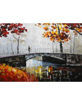 A Woman Standing On The Bridge