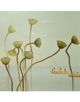 Lotus Seed Pods And Children Ⅰ