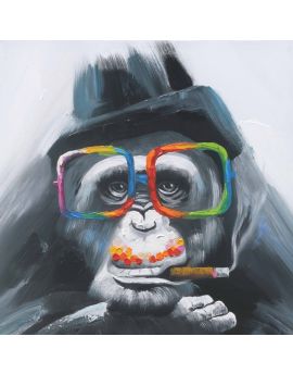 Chimpanzee With Cigar