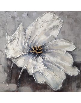 White Flower In Wind