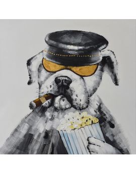 Cigar Dog With Popcorn