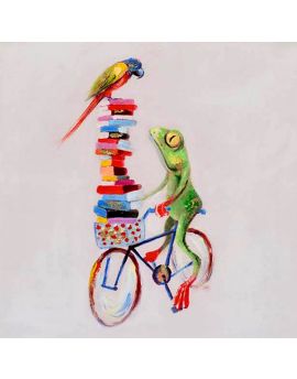 Amusing Anthropocentric Frog Ride A Bike