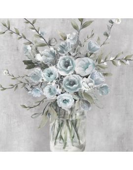 White Flowers In Glass Vase 4