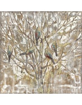 Birds Landing On A Tree