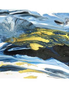 Blue And Gold Waves
