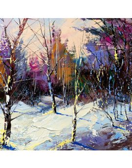 Colorful Winter Forest
