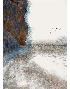 Brown Cliff By The Sea