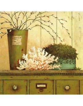 Vintage Garden With Coral