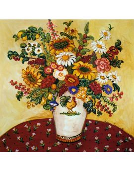 Various Flowers In Vase