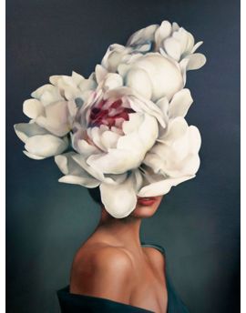 Lady With Big Flower Hat