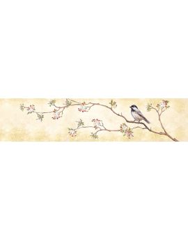 Bird On Flowering Branch