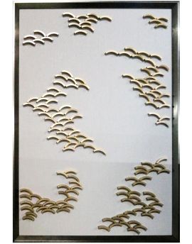 3D Metal Flock Of Birds