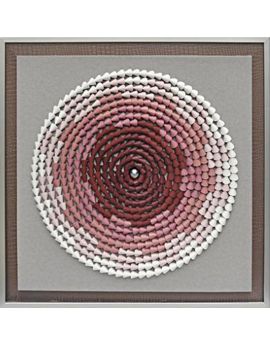 3D Gradation Of Red Leather Artwork