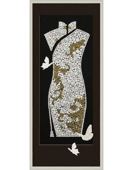 3D Gold Foil Cheongsam