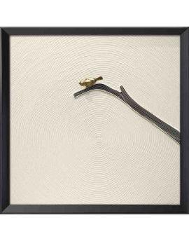 3D Metal Bird On Twig