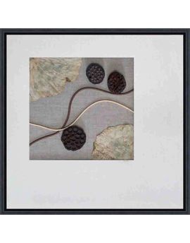 3D Natural Lotus Leaves And Seedpods Artwork