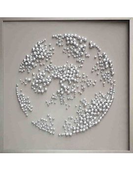 3D Stainless Steel Beads Globe