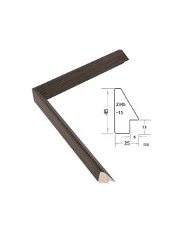 Solid Wood Frame, width 25mm, thickness 45mm, SOAWF2021205HW