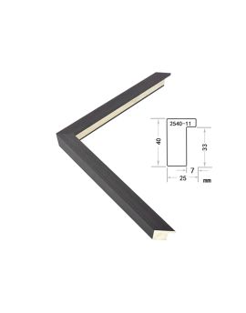 Solid Wood Frame, width 25mm, thickness 40mm, SOAWF2021209IA