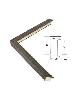 Solid Wood Frame, width 25mm, thickness 40mm, SOAWF2021210IB