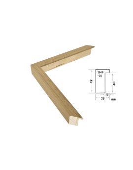 Solid Wood Frame, width 28mm, thickness 49mm, SOAWF2021215IG