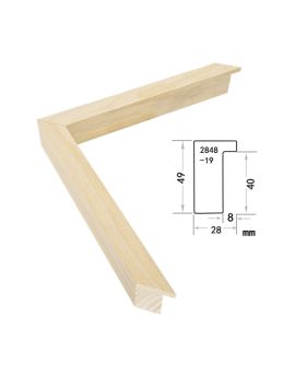 Solid Wood Frame, width 28mm, thickness 49mm, SOAWF2021219IK
