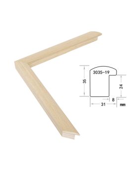 Solid Wood Frame, width 31mm, thickness 35mm, SOAWF2021232IX