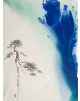 A Tree With Blue Jets