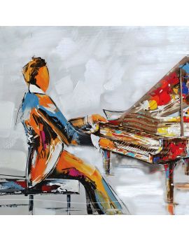 A Musician Playing The Piano