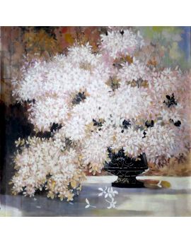 White Flowers In Vase