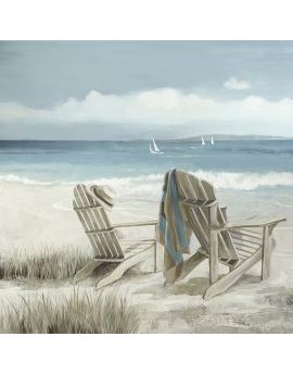 Abandoned Chairs On The Beach