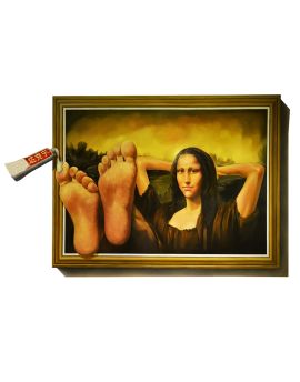 3D Funny Image Of Mona Lisa