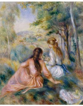 In The Meadow By Auguste Renoir