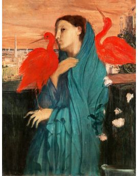 Young Woman With Ibis By Edgar Degas
