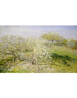 Spring (Fruit Trees In Bloom) By Claude Monet