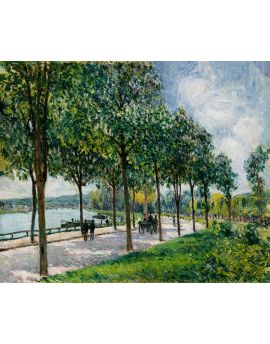 Allee Of Chestnut Trees By Alfred Sisley