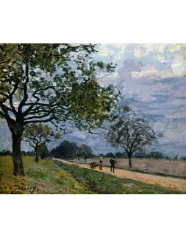 The Road From Versailles To Louveciennes By Alfred Sisley