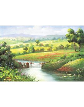 Spring Fields And River
