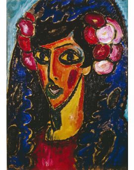 The Blue Mantilla By Alexej Von Jawlensky