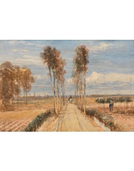 The Poplar Avenue, After Hobbema By David Cox