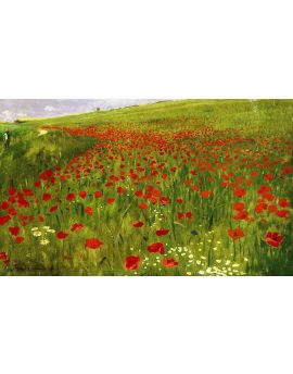 Meadow With Poppies By Szinyei Merse, Pal