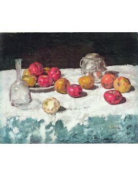 Still Life With Apples By Carl Schuch