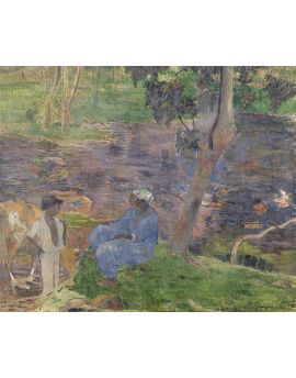On The Shore Of The Lake At Martinique By Paul Gauguin