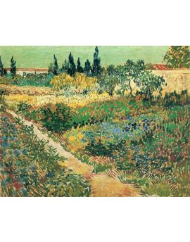 Garden With Flowers by Vincent Van Gogh
