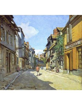 The La Rue Bavolle At Honfleur by Claude Monet
