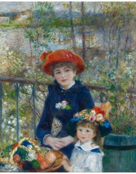 Two Sisters on the Terrace by Pierre Auguste Renoir