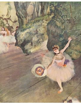 Dancer With A Bouquet Of Flowers by Edgar Degas