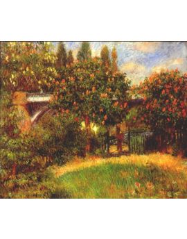 Railway Bridge At Chatou by Pierre-Auguste Renoir