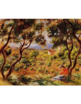 The Vineyards Of Cagnes by Pierre-Auguste Renoir
